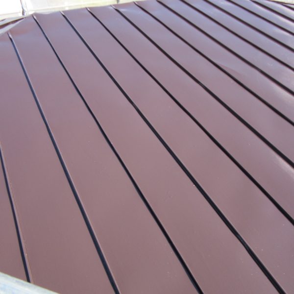 屋根塗装着工後