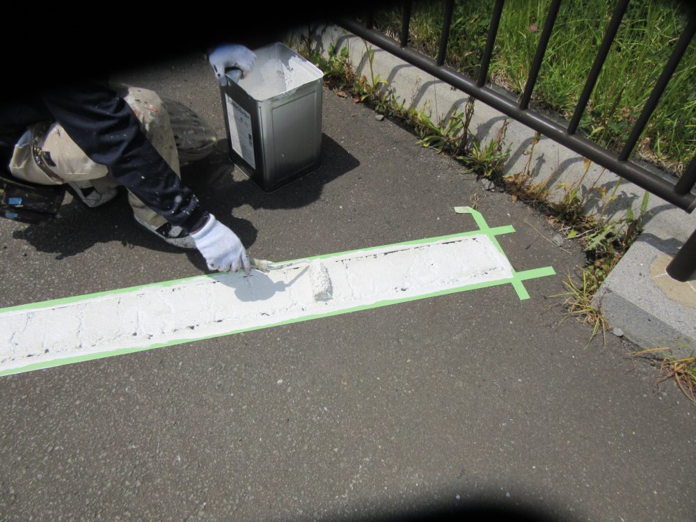 ライン塗装2回目