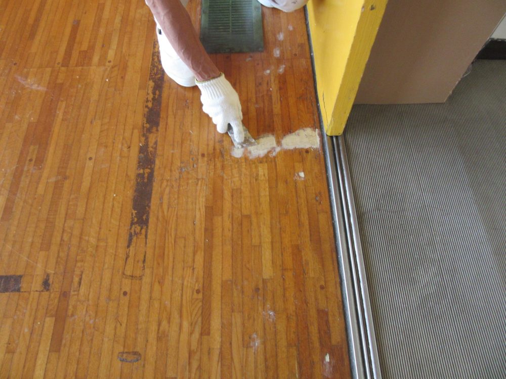 床劣化部パテ補修状況